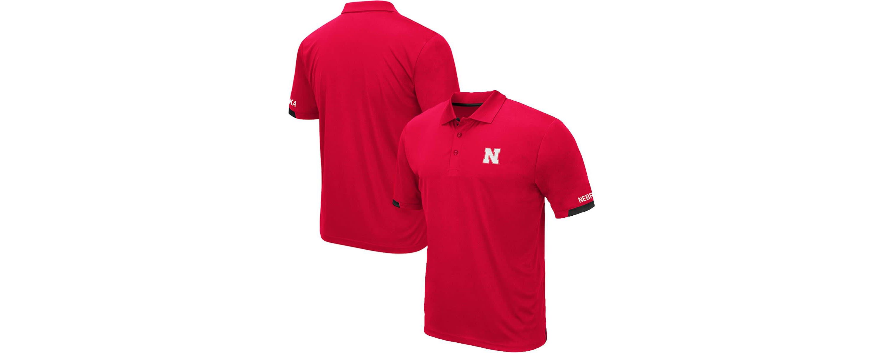 NCAA Nebraska Huskers Big & Tall Santry Polo