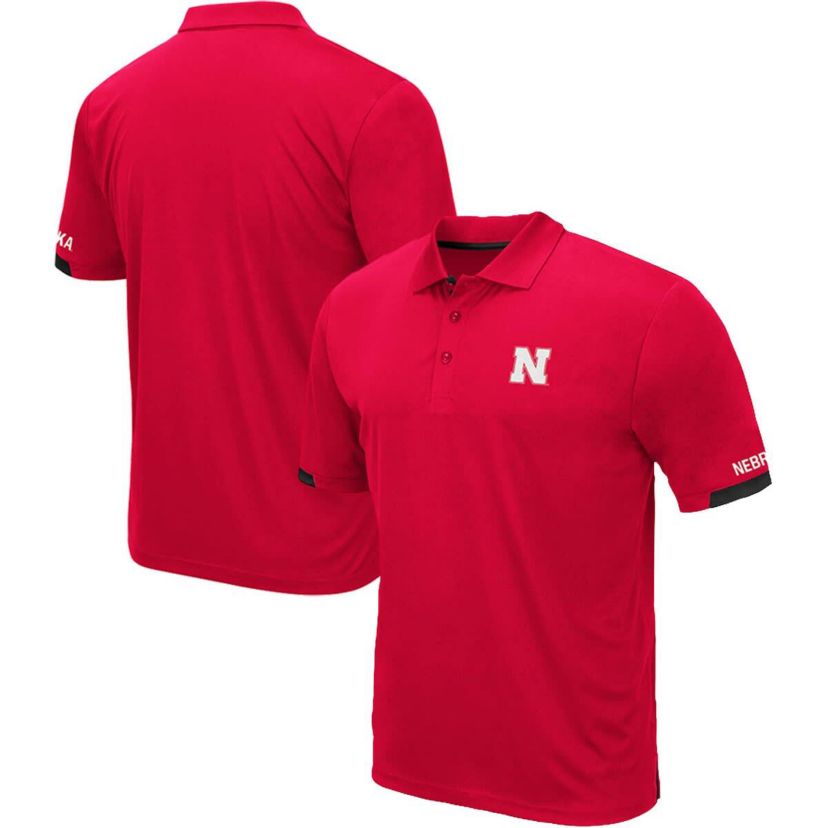 NCAA Nebraska Huskers Big & Tall Santry Polo