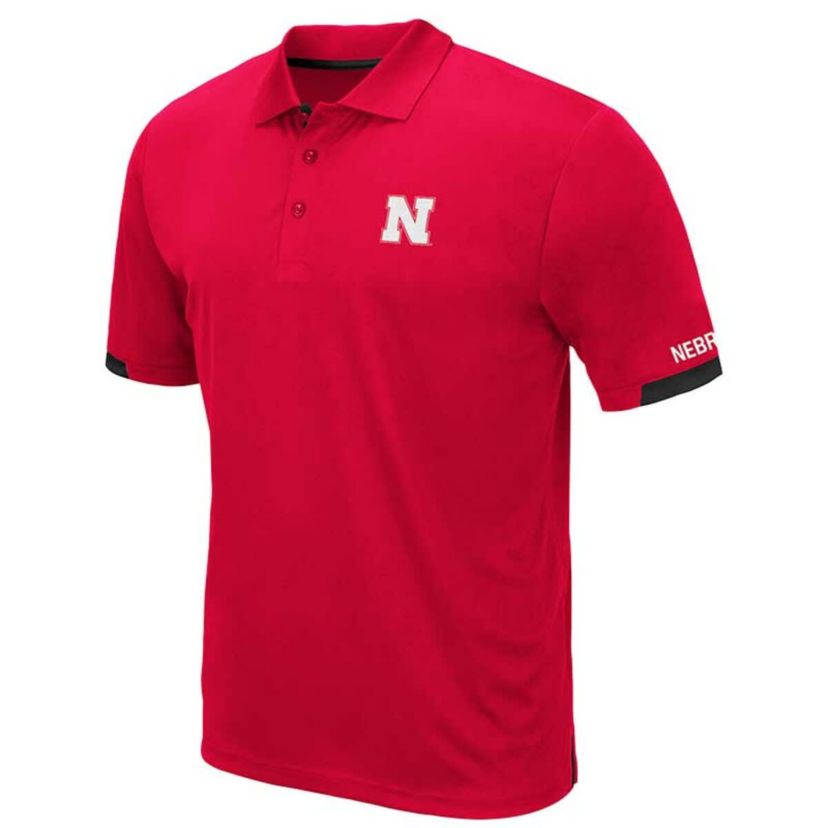 NCAA Nebraska Huskers Big & Tall Santry Polo