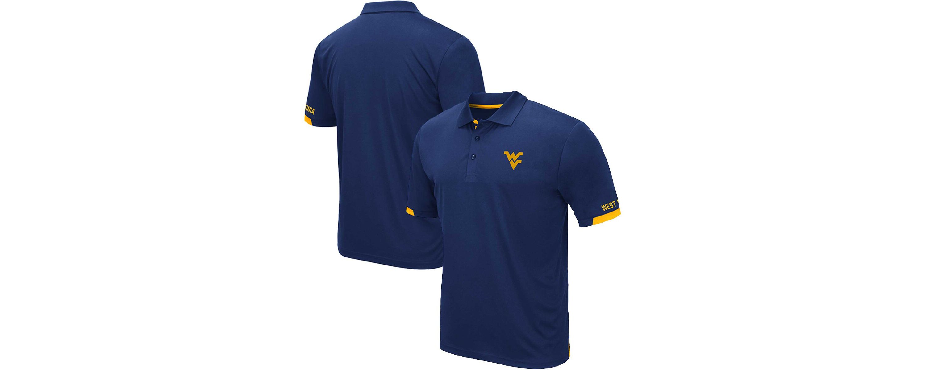 NCAA West Virginia Mountaineers Big & Tall Santry Polo