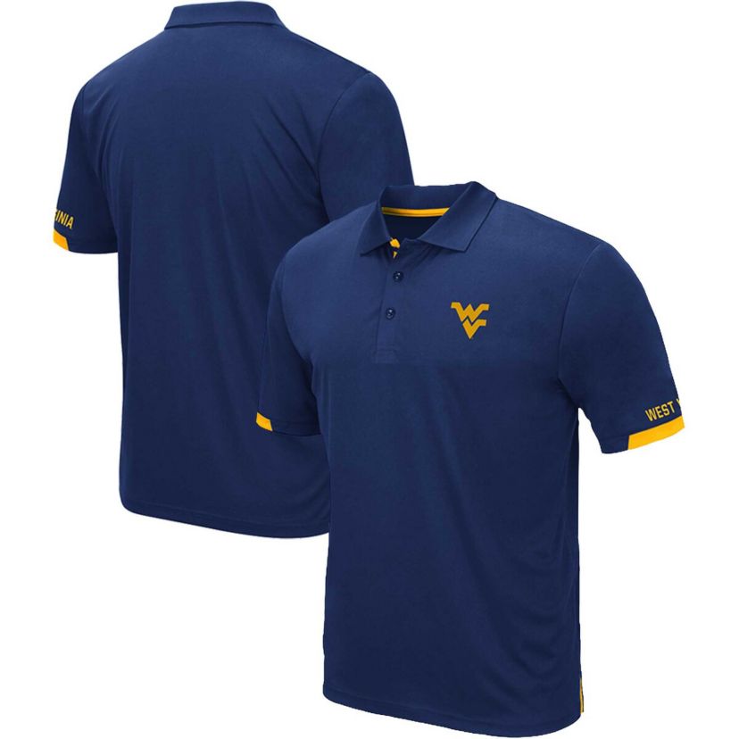 NCAA West Virginia Mountaineers Big & Tall Santry Polo