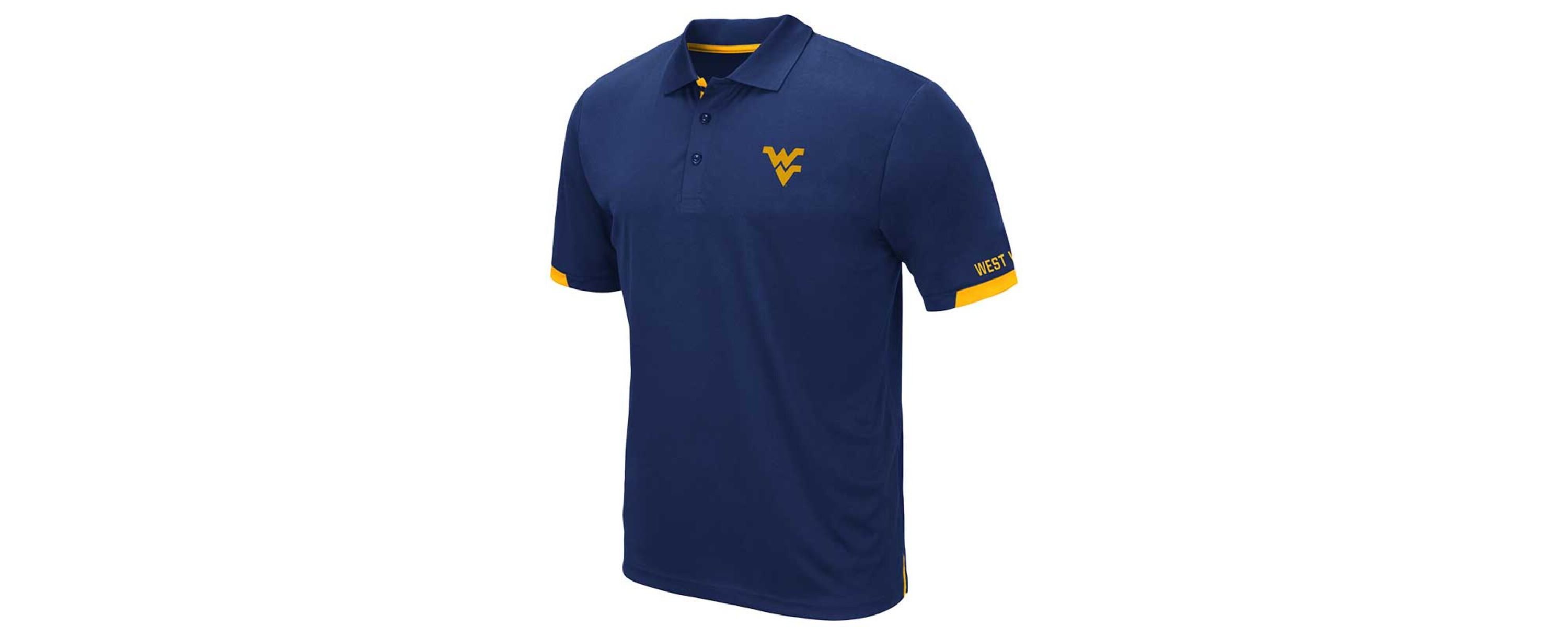 NCAA West Virginia Mountaineers Big & Tall Santry Polo