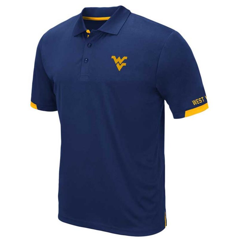 NCAA West Virginia Mountaineers Big & Tall Santry Polo