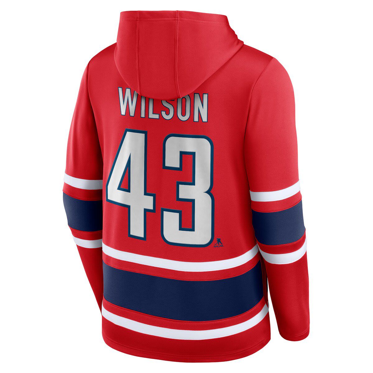 NHL Fanatics Tom Washington Capitals Name & Number Lace-Up Pullover Hoodie