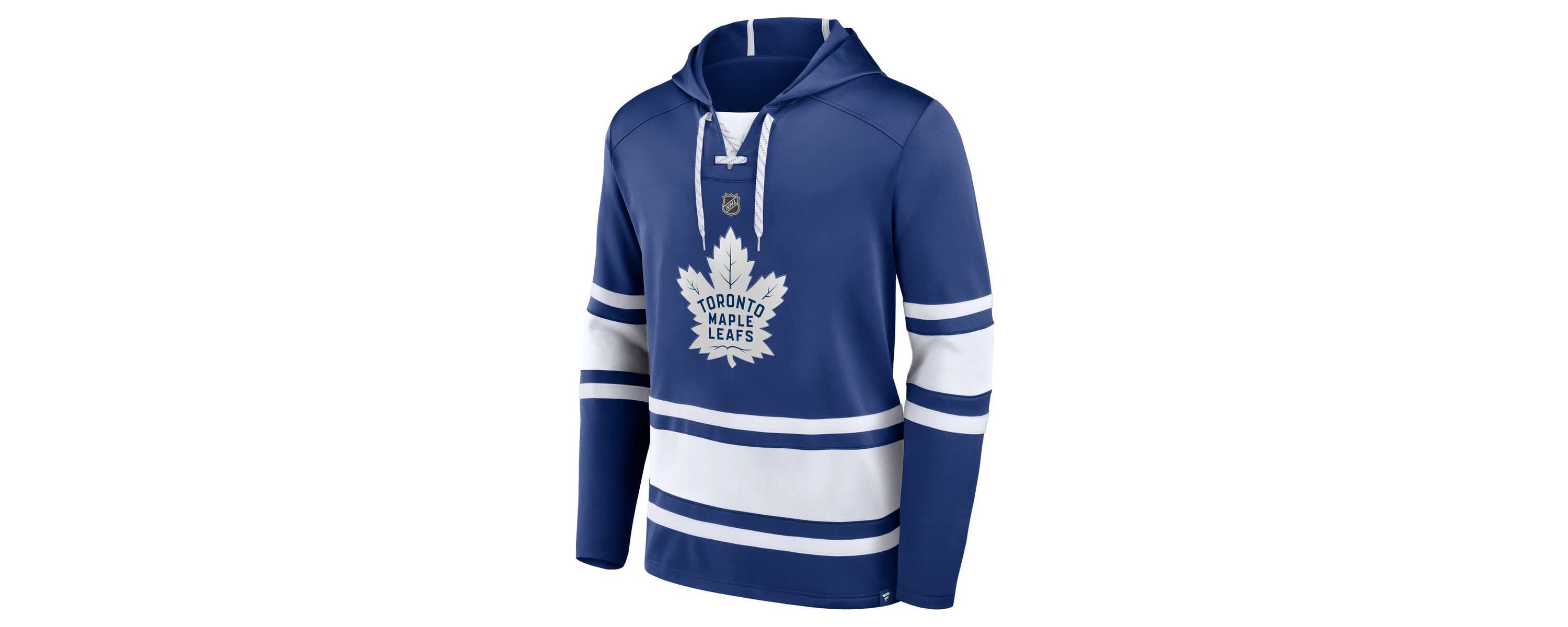 NHL Fanatics Mitch Marner Toronto Maple Leafs Name & Number Lace-Up Pullover Hoodie