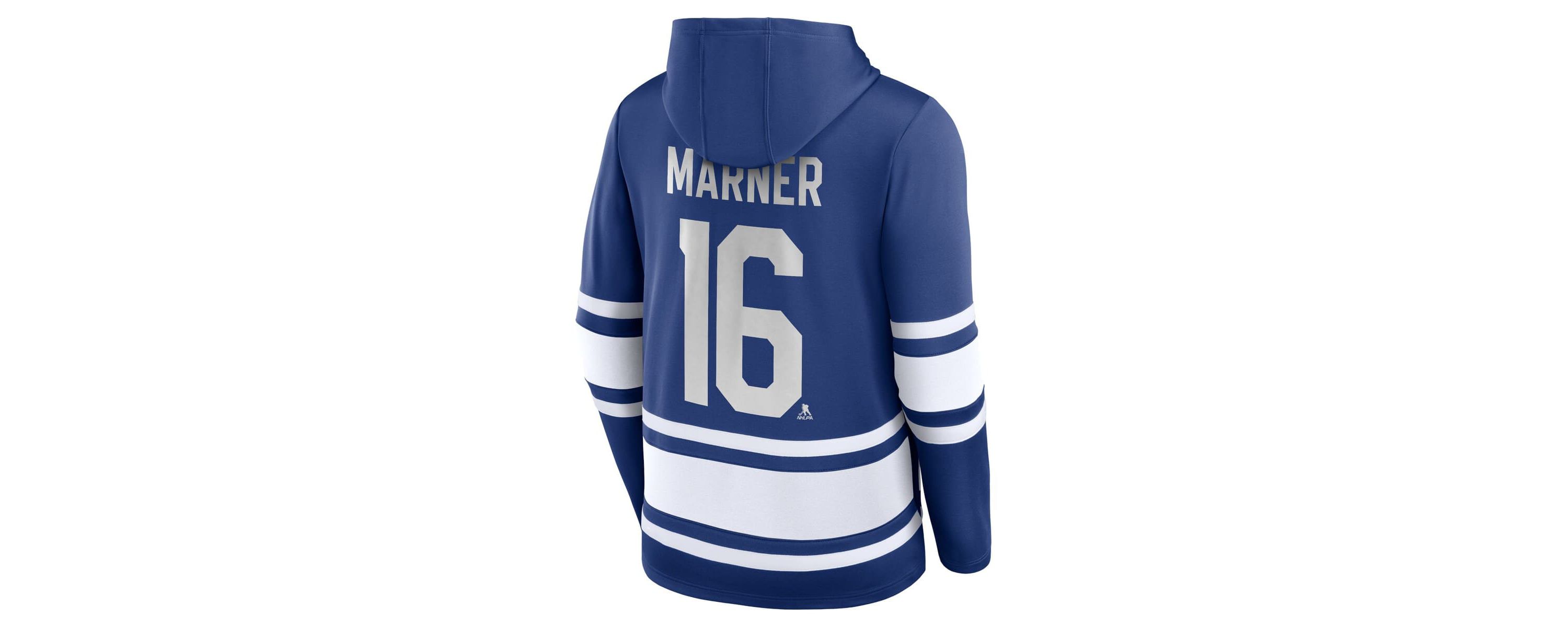 NHL Fanatics Mitch Marner Toronto Maple Leafs Name & Number Lace-Up Pullover Hoodie