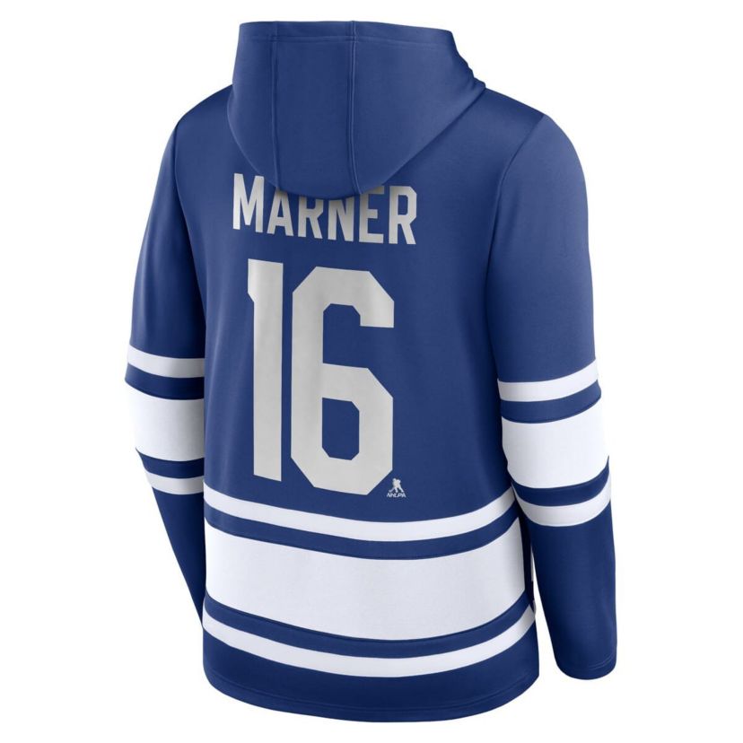 NHL Fanatics Mitch Marner Toronto Maple Leafs Name & Number Lace-Up Pullover Hoodie