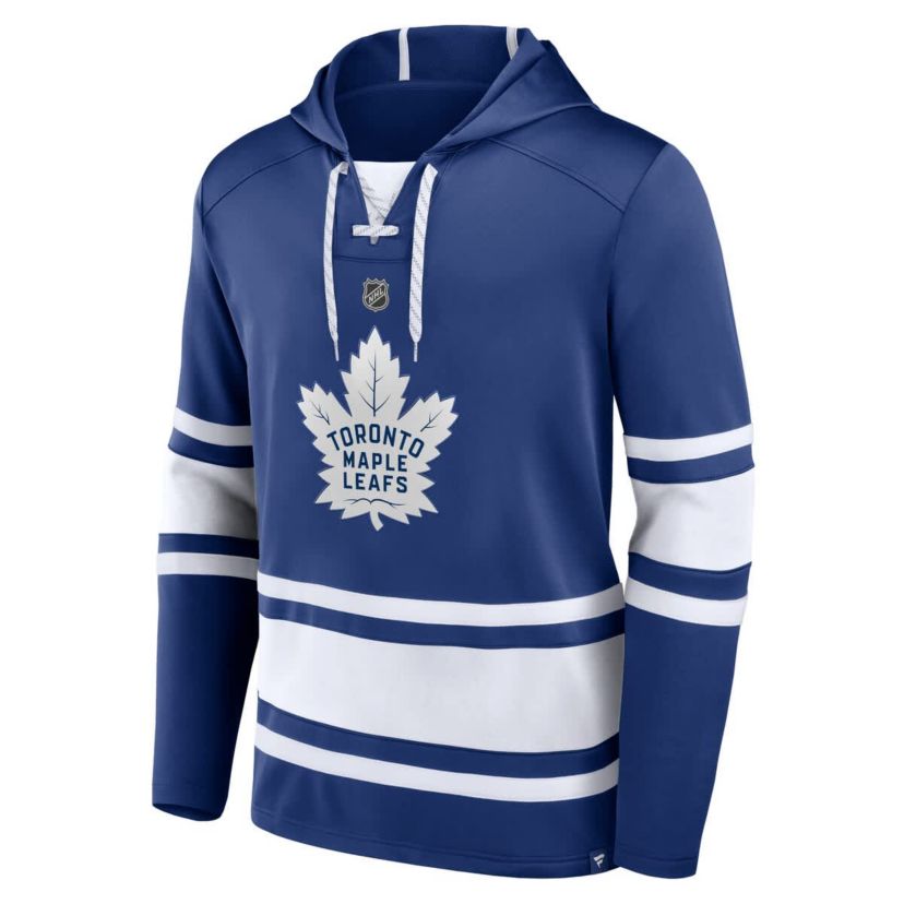 NHL Fanatics Auston Matthews Toronto Maple Leafs Name & Number Lace-Up Pullover Hoodie