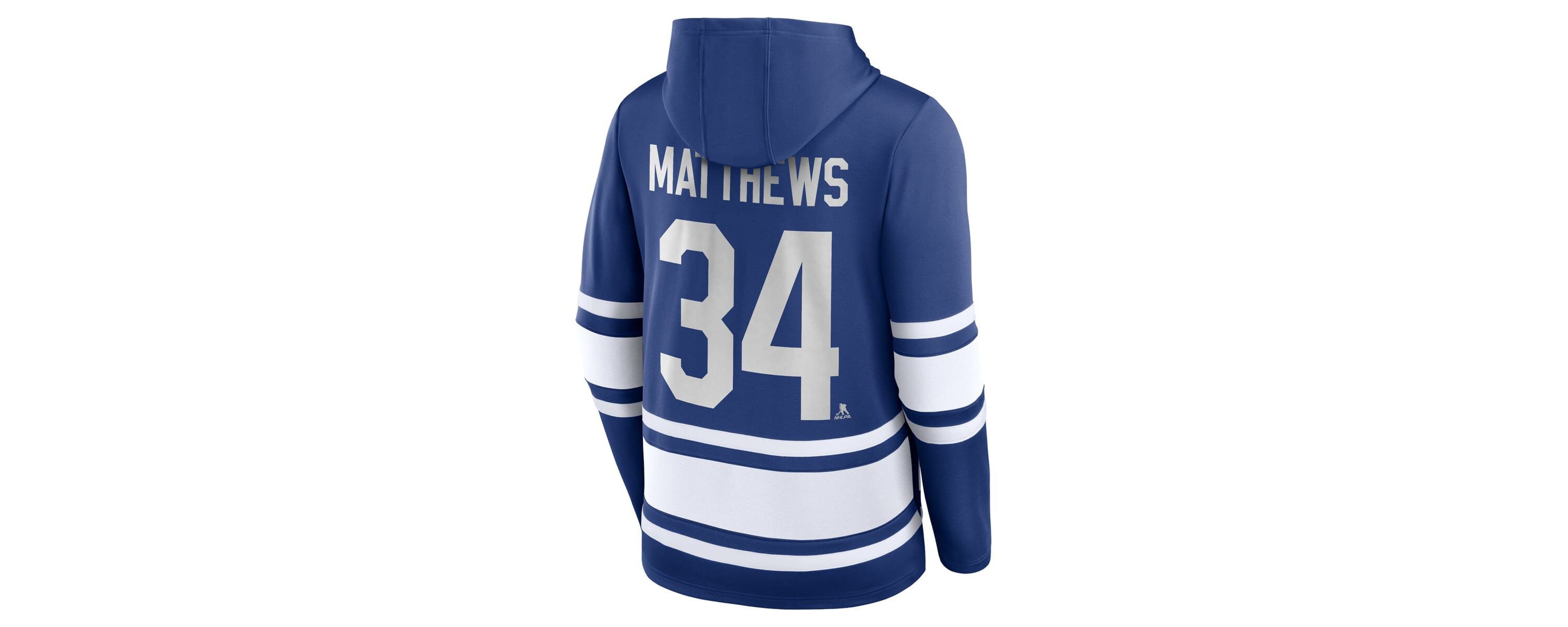 NHL Fanatics Auston Matthews Toronto Maple Leafs Name & Number Lace-Up Pullover Hoodie