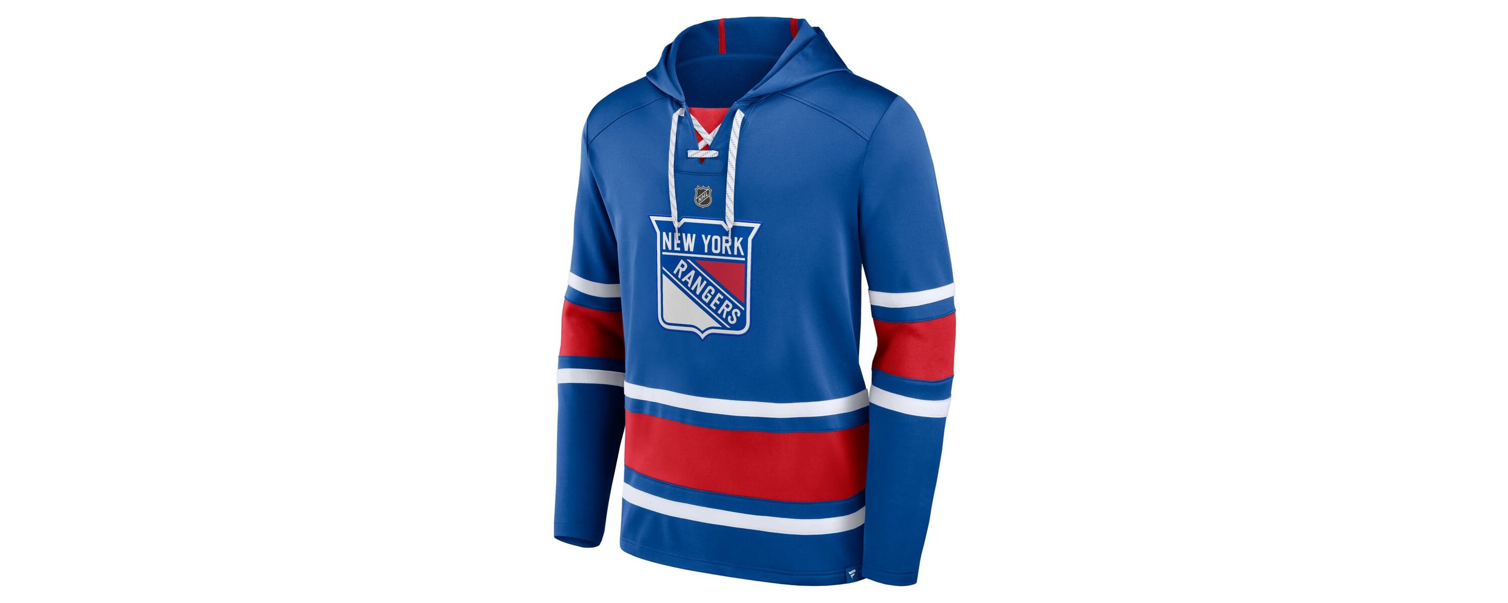 NHL Fanatics Artemi Panarin New York Rangers Name & Number Lace-Up Pullover Hoodie