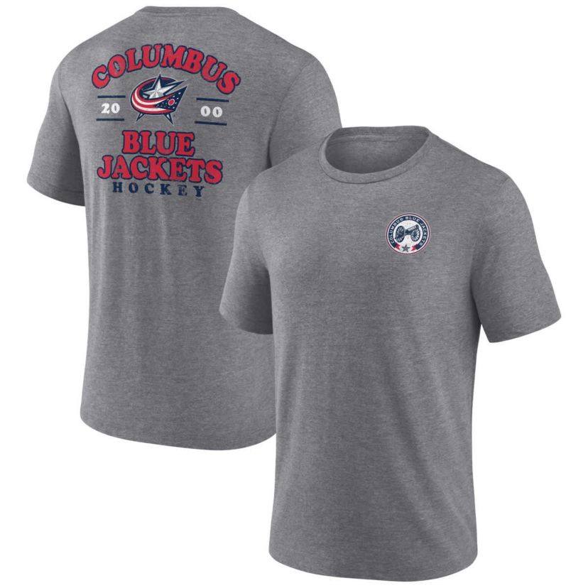 NHL Fanatics Columbus Jackets Winger Tri-Blend T-Shirt
