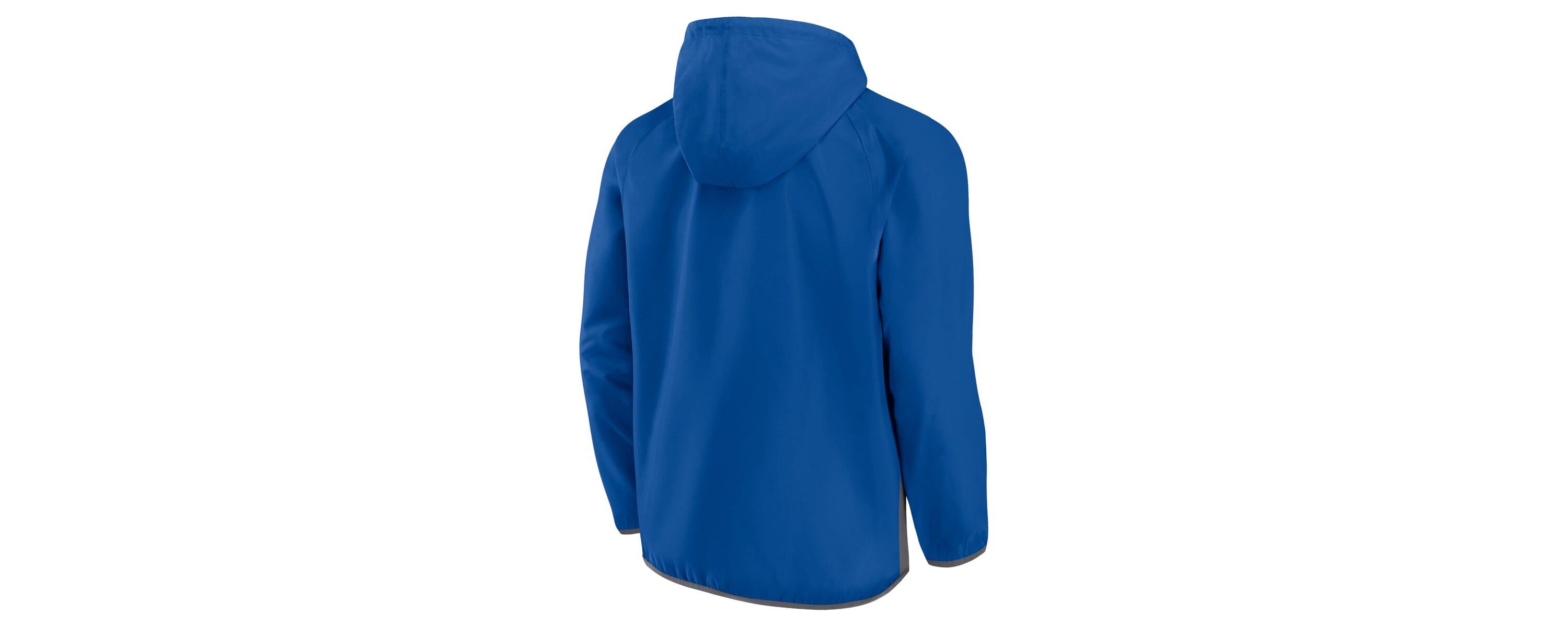 NHL Fanatics New York Rangers Flagrant Foul Anorak Raglan Half-Zip Hoodie Jacket