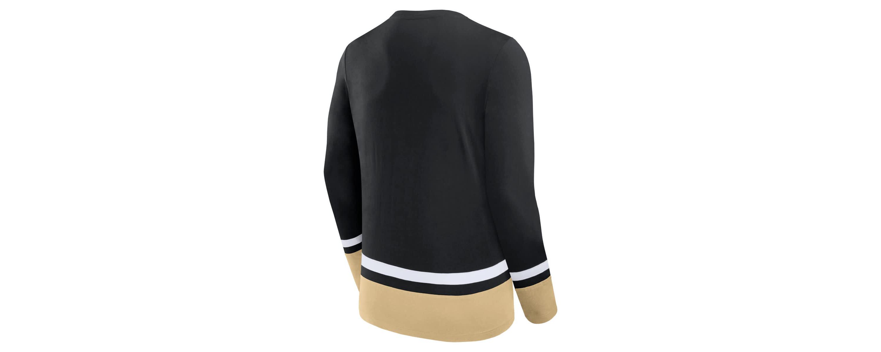 NHL Fanatics Vegas Golden Knights Back Pass Lace-Up Long Sleeve T-Shirt