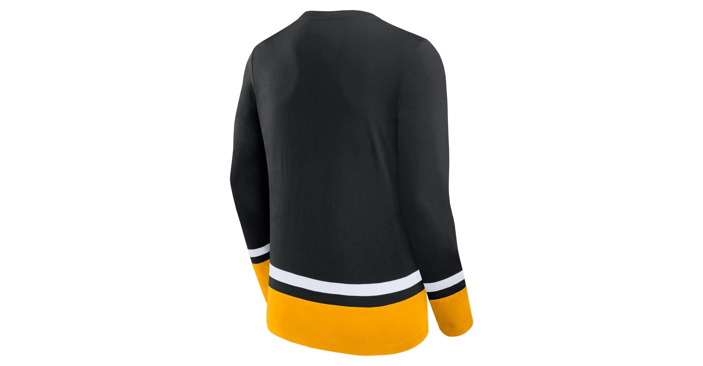 NHL Fanatics Pittsburgh Penguins Back Pass Lace-Up Long Sleeve T-Shirt
