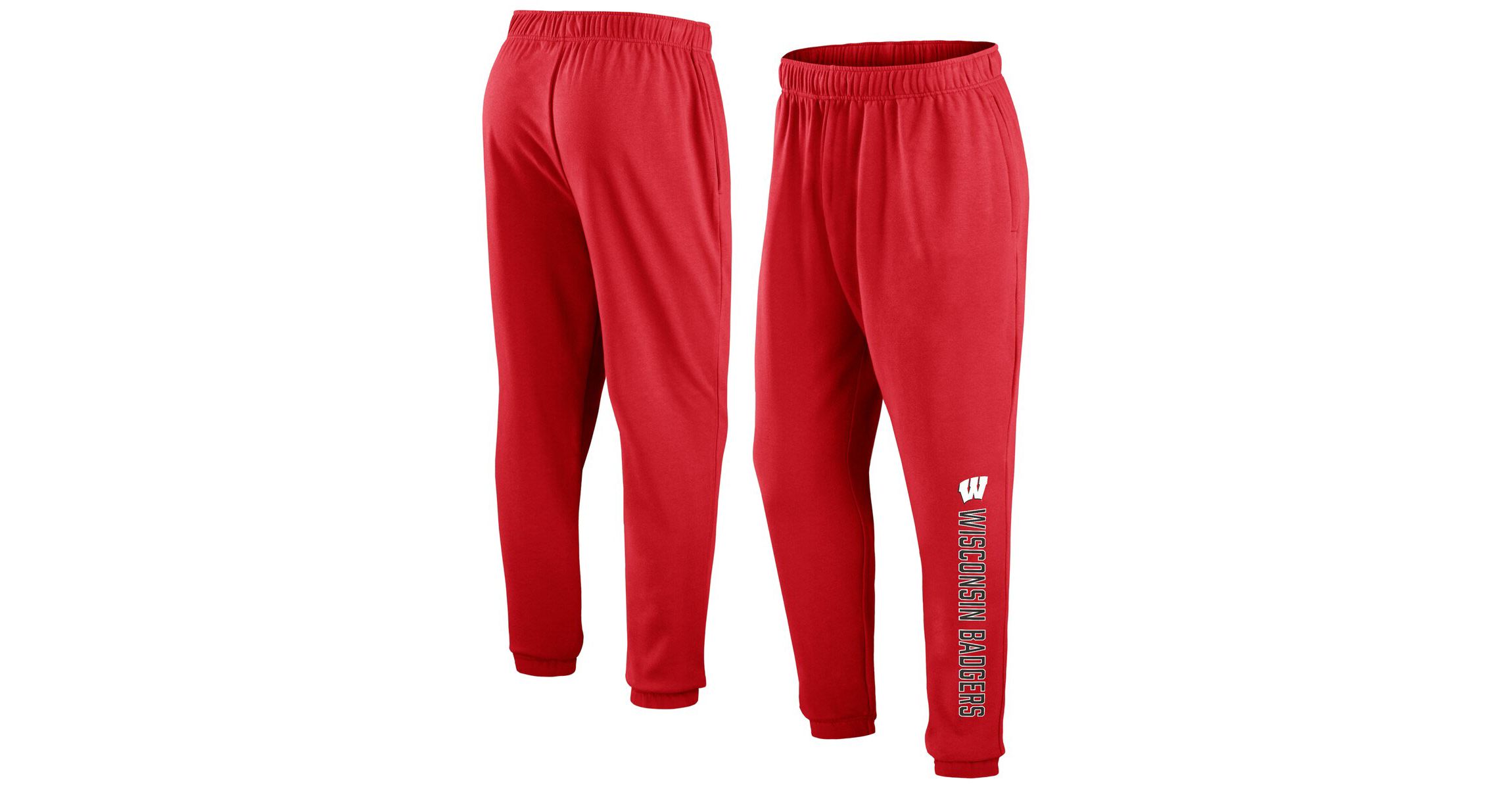 NCAA Fanatics Wisconsin Badgers Chop Block Fleece Sweatpants