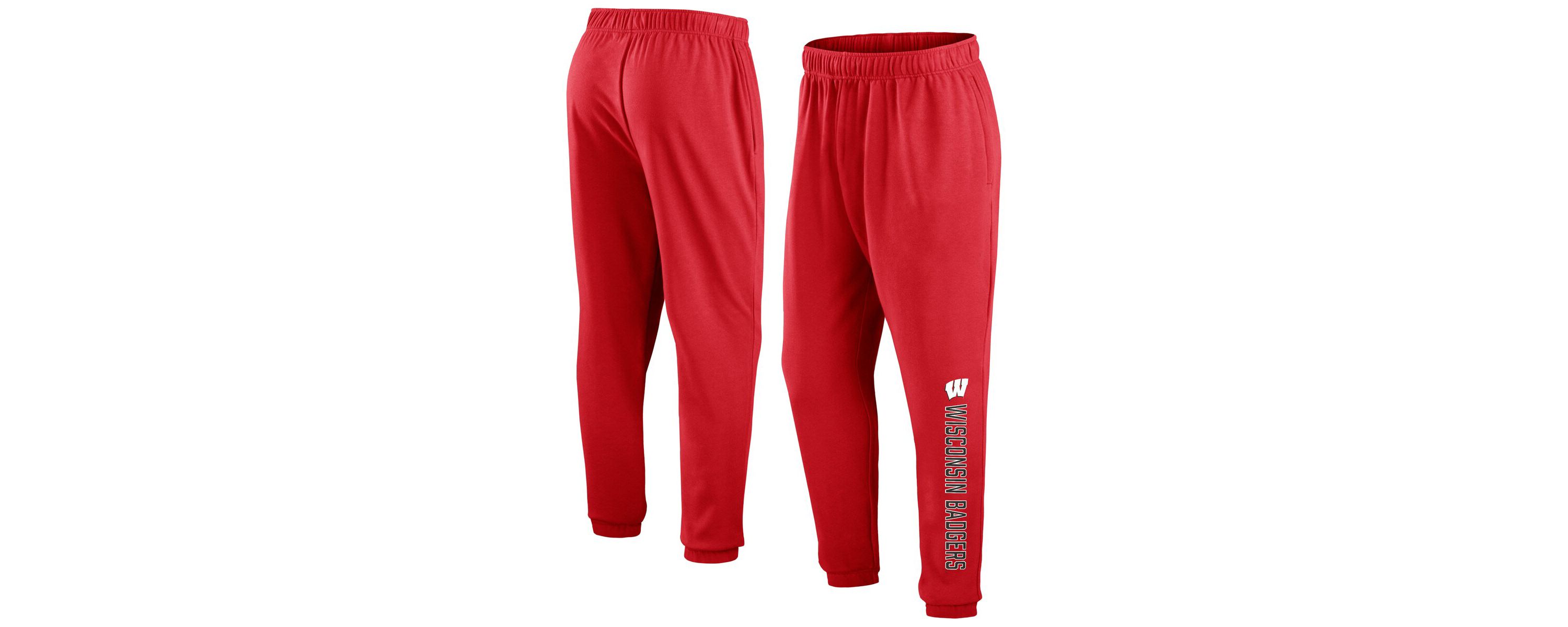 NCAA Fanatics Wisconsin Badgers Chop Block Fleece Sweatpants