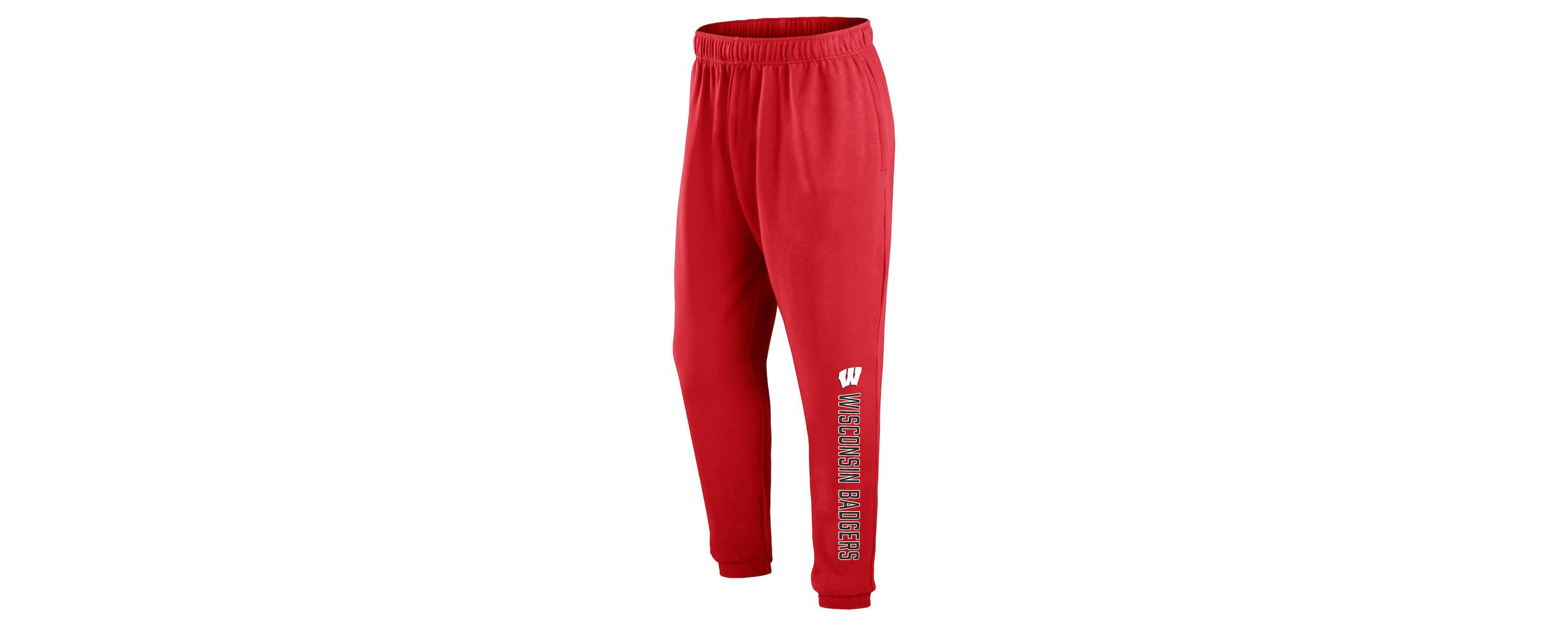 NCAA Fanatics Wisconsin Badgers Chop Block Fleece Sweatpants