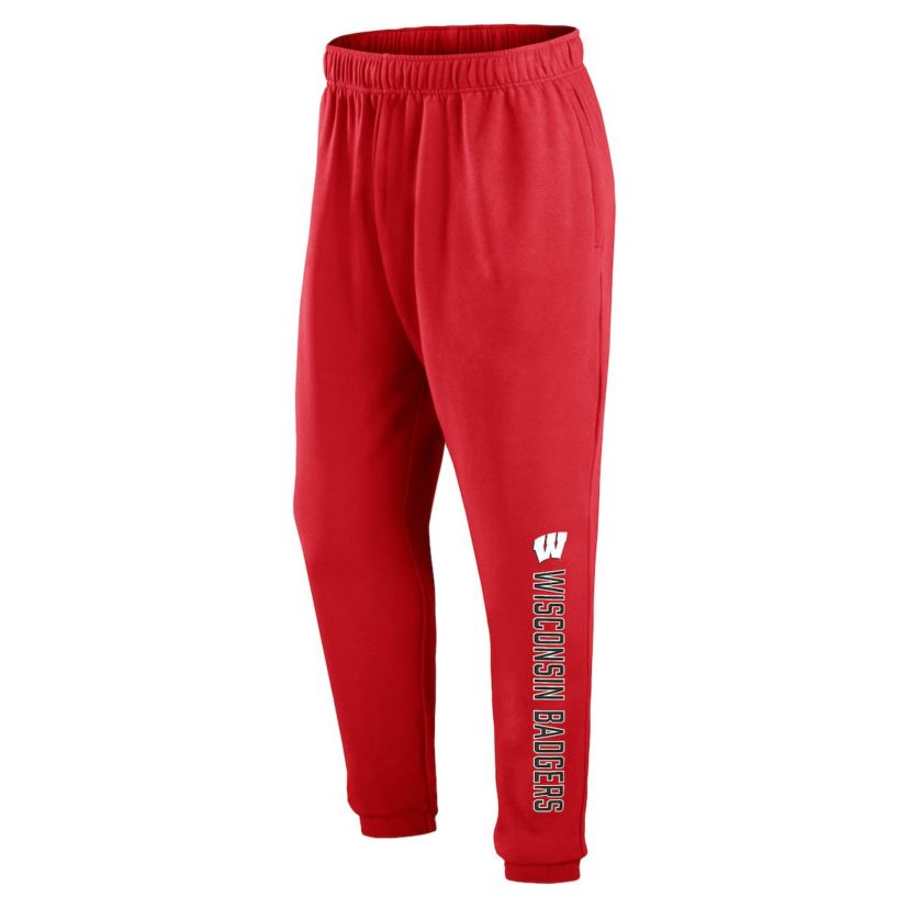 NCAA Fanatics Wisconsin Badgers Chop Block Fleece Sweatpants