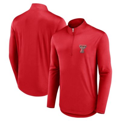 Texas Tech Red Raiders NCAA Fanatics Quarterback Mock Neck Quarter-Zip Top