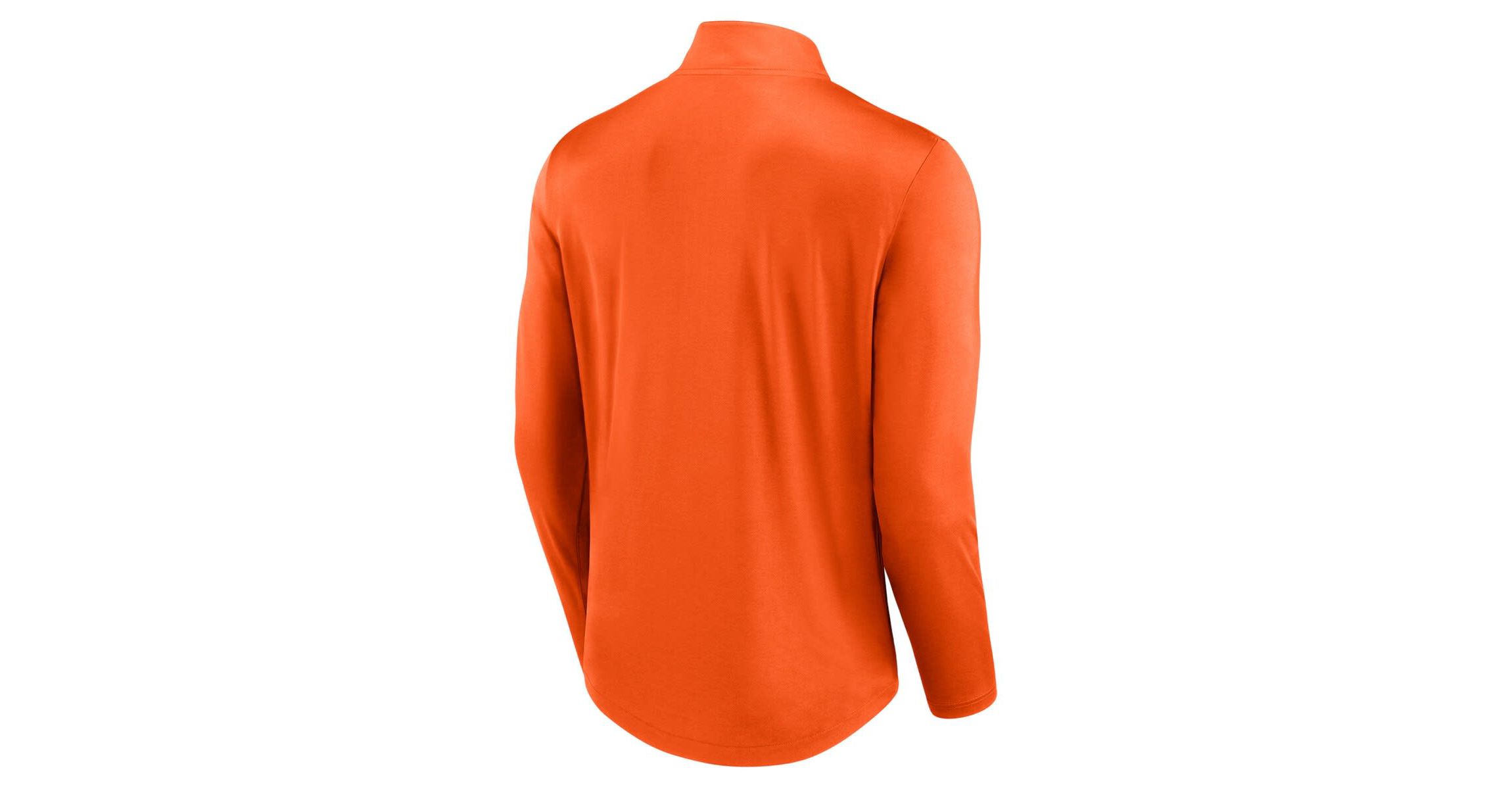 NCAA Fanatics Oklahoma State Cowboys Quarterback Mock Neck Quarter-Zip Top