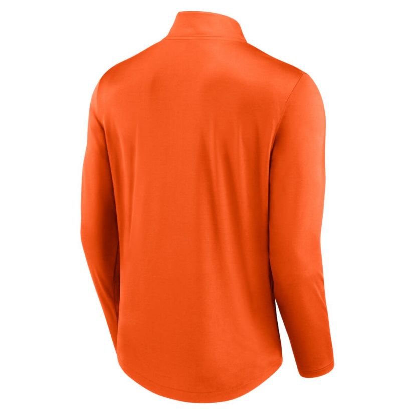 NCAA Fanatics Oklahoma State Cowboys Quarterback Mock Neck Quarter-Zip Top