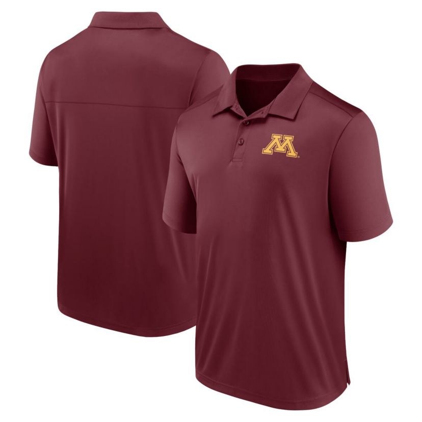 NCAA Fanatics Minnesota Golden Gophers Left Side Block Polo