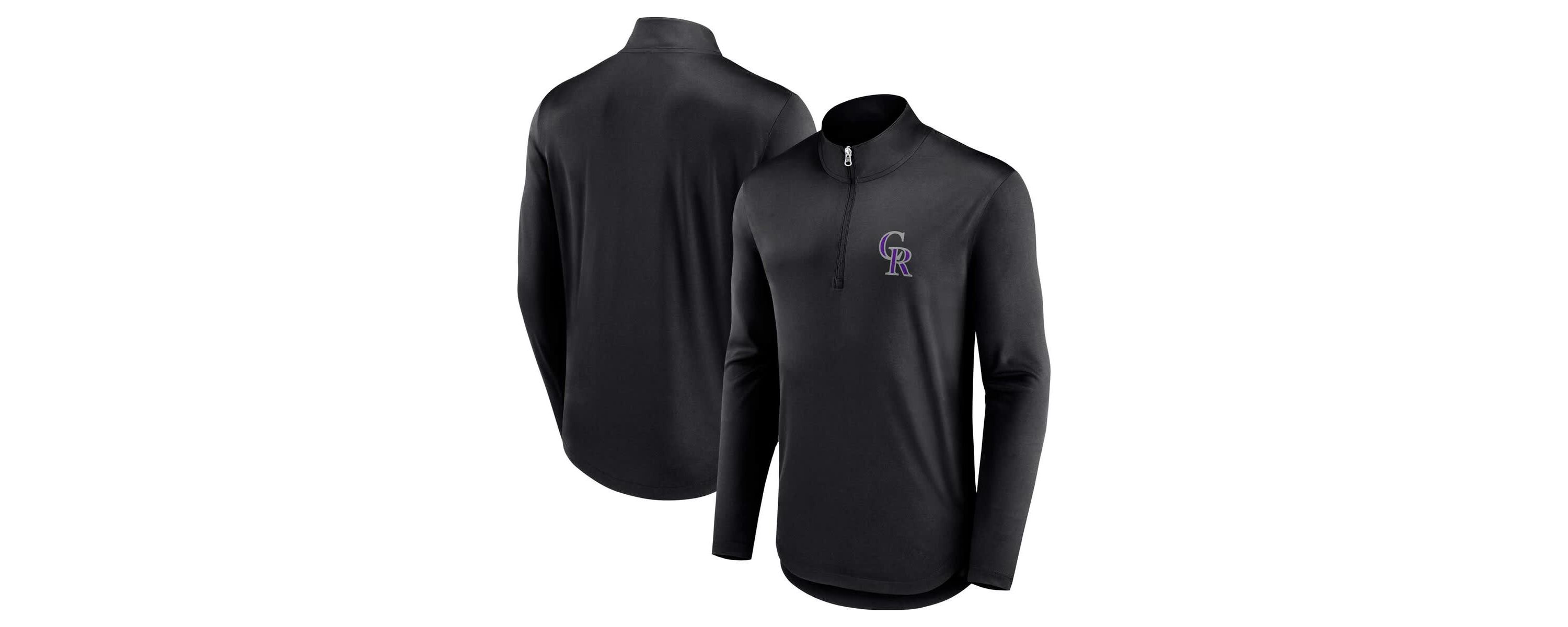 MLB Fanatics Colorado Rockies Quarterback Quarter-Zip Top