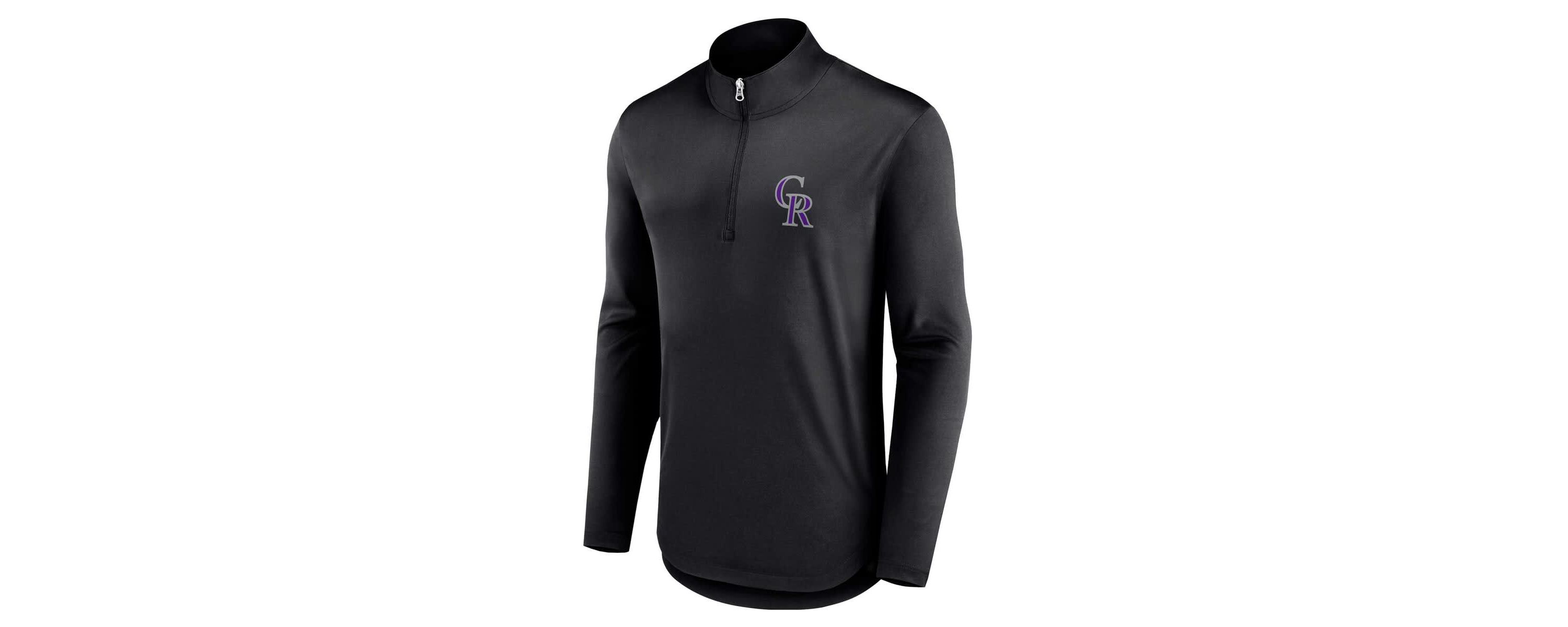 MLB Fanatics Colorado Rockies Quarterback Quarter-Zip Top