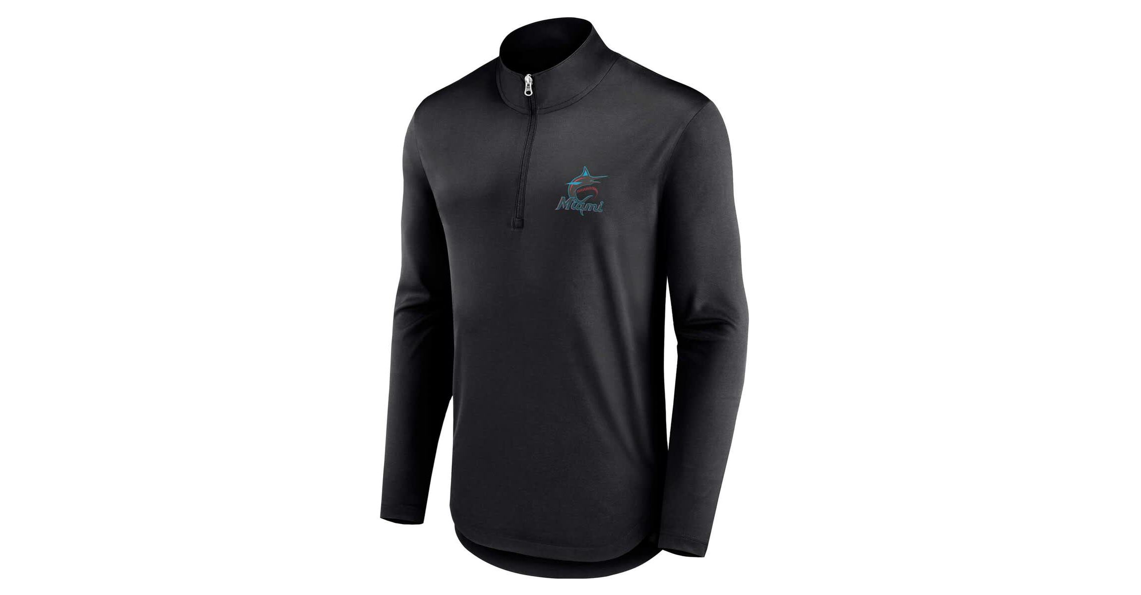 MLB Fanatics Miami Marlins Quarterback Quarter-Zip Top
