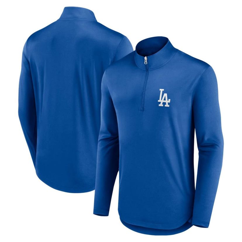 MLB Fanatics Los Angeles Dodgers Quarterback Quarter-Zip Top
