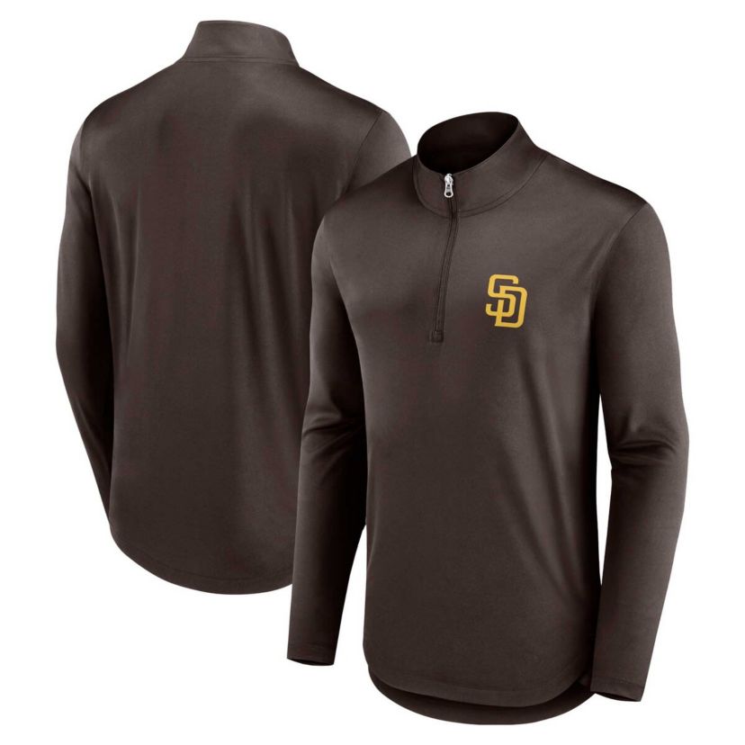 MLB Fanatics San Diego Padres Quarterback Quarter-Zip Top