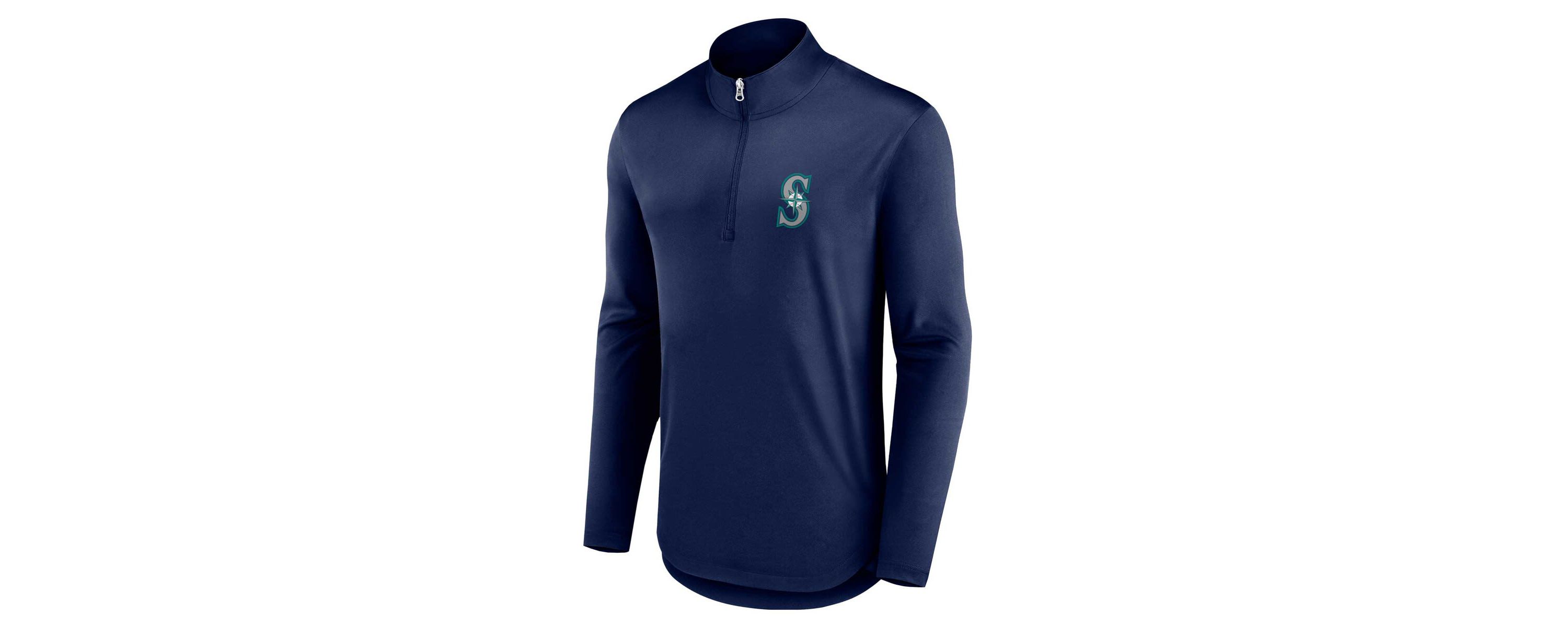 MLB Fanatics Seattle Mariners Quarterback Quarter-Zip Top