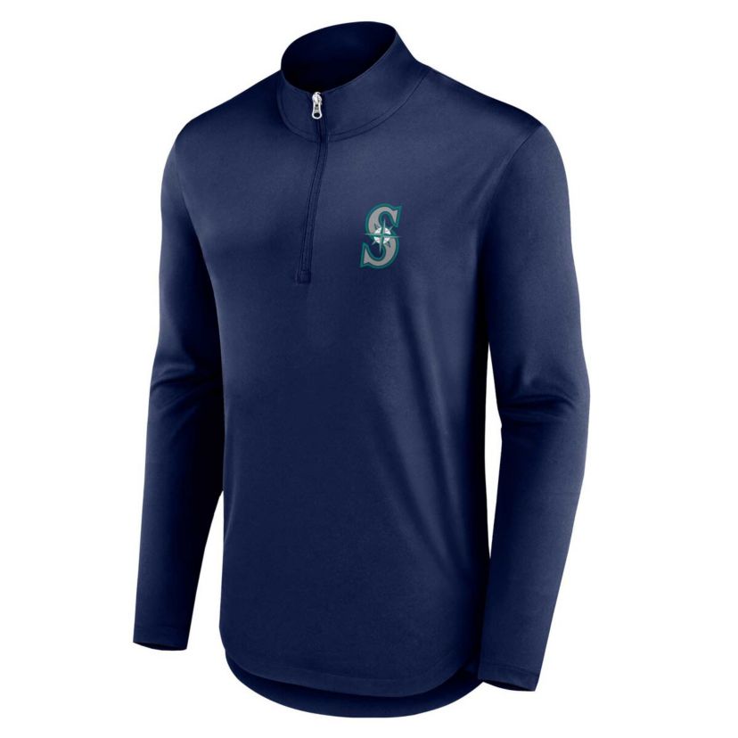 MLB Fanatics Seattle Mariners Quarterback Quarter-Zip Top