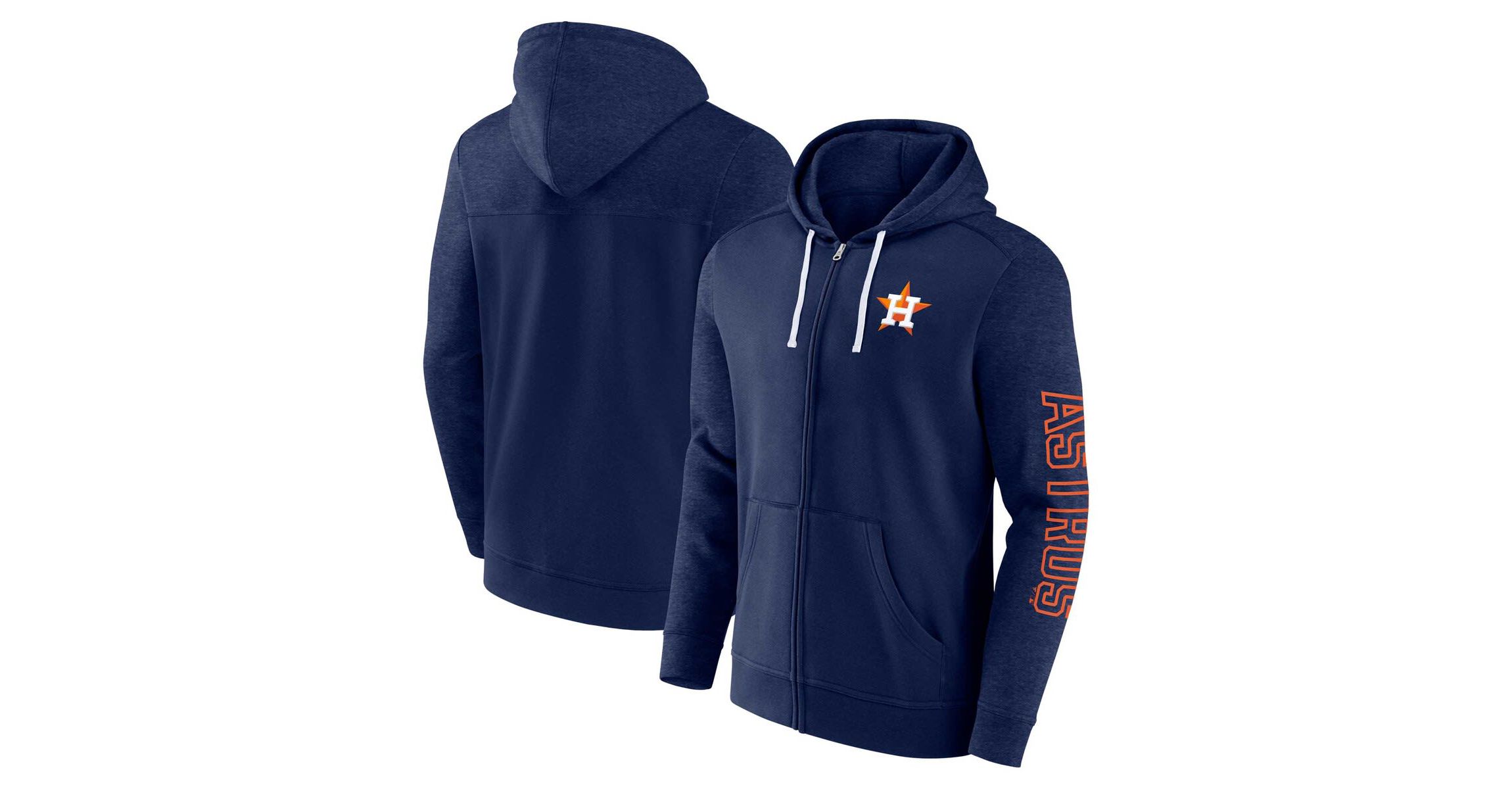 MLB Fanatics Houston Astros Offensive Line Up Lightweight Full-Zip Hoodie