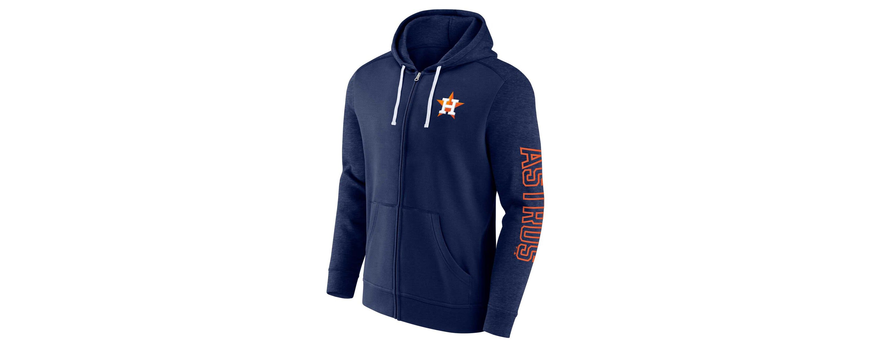 MLB Fanatics Houston Astros Offensive Line Up Lightweight Full-Zip Hoodie