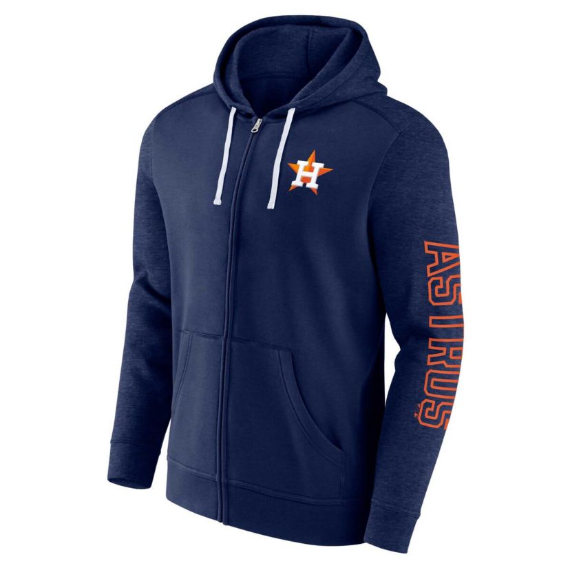 MLB Fanatics Houston Astros Offensive Line Up Lightweight Full-Zip Hoodie