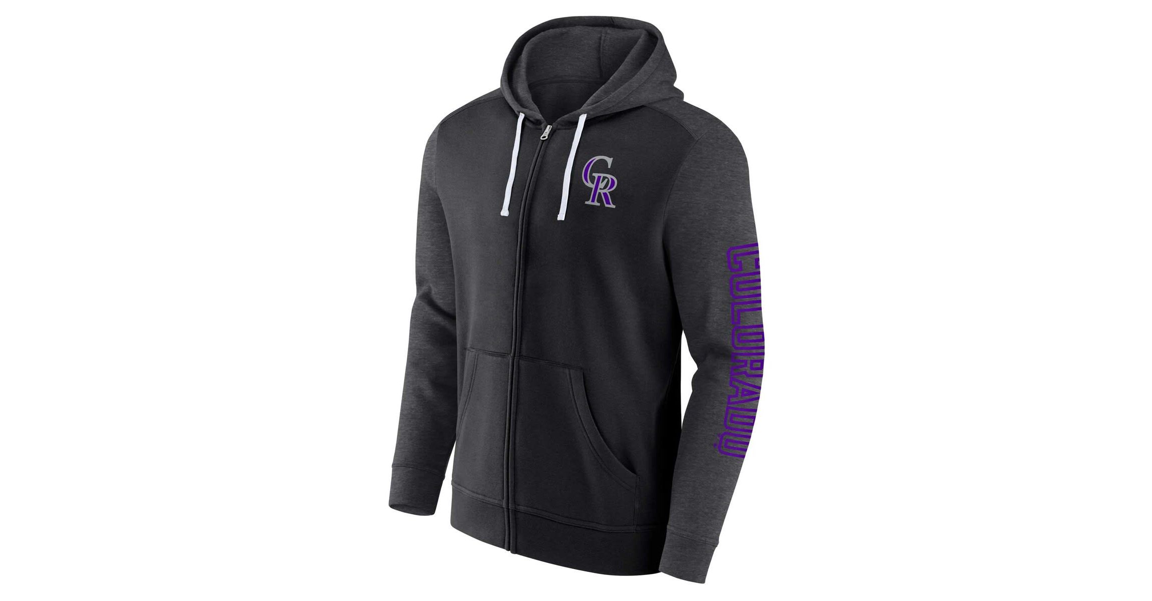 MLB Fanatics Colorado Rockies Offensive Line Up Lightweight Full-Zip Hoodie
