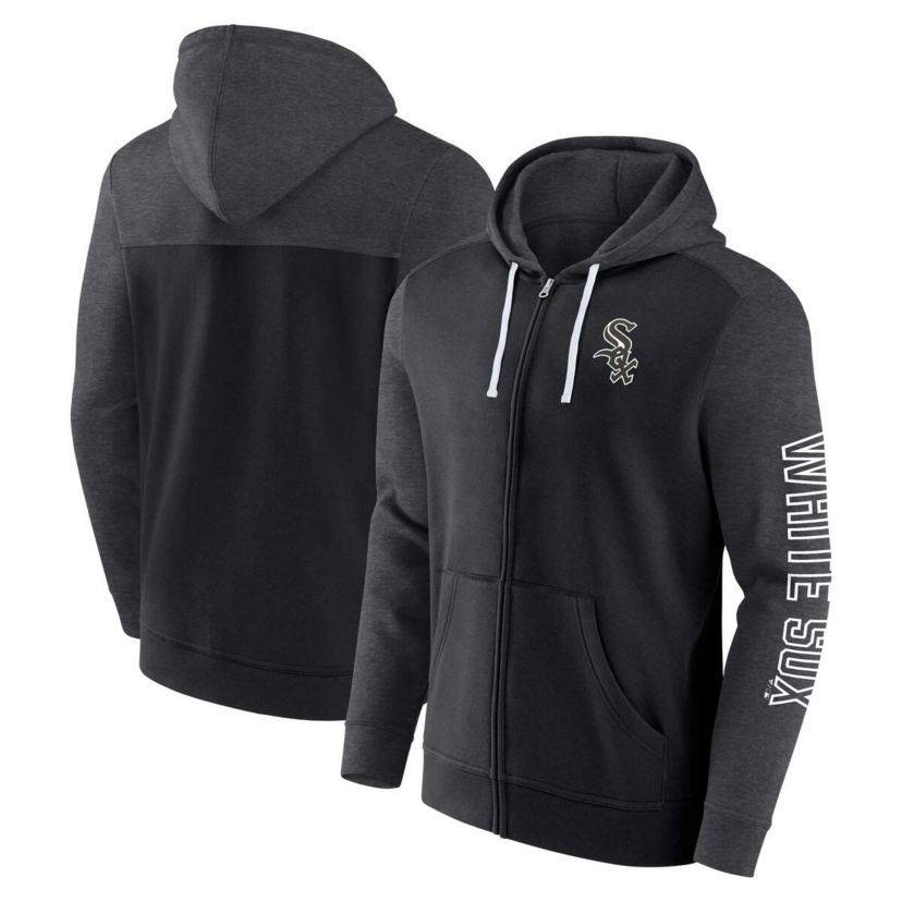 Chicago White Sox MLB Fanatics Chicago Sox Offensive Line Up Lightweight Full-Zip Hoodie