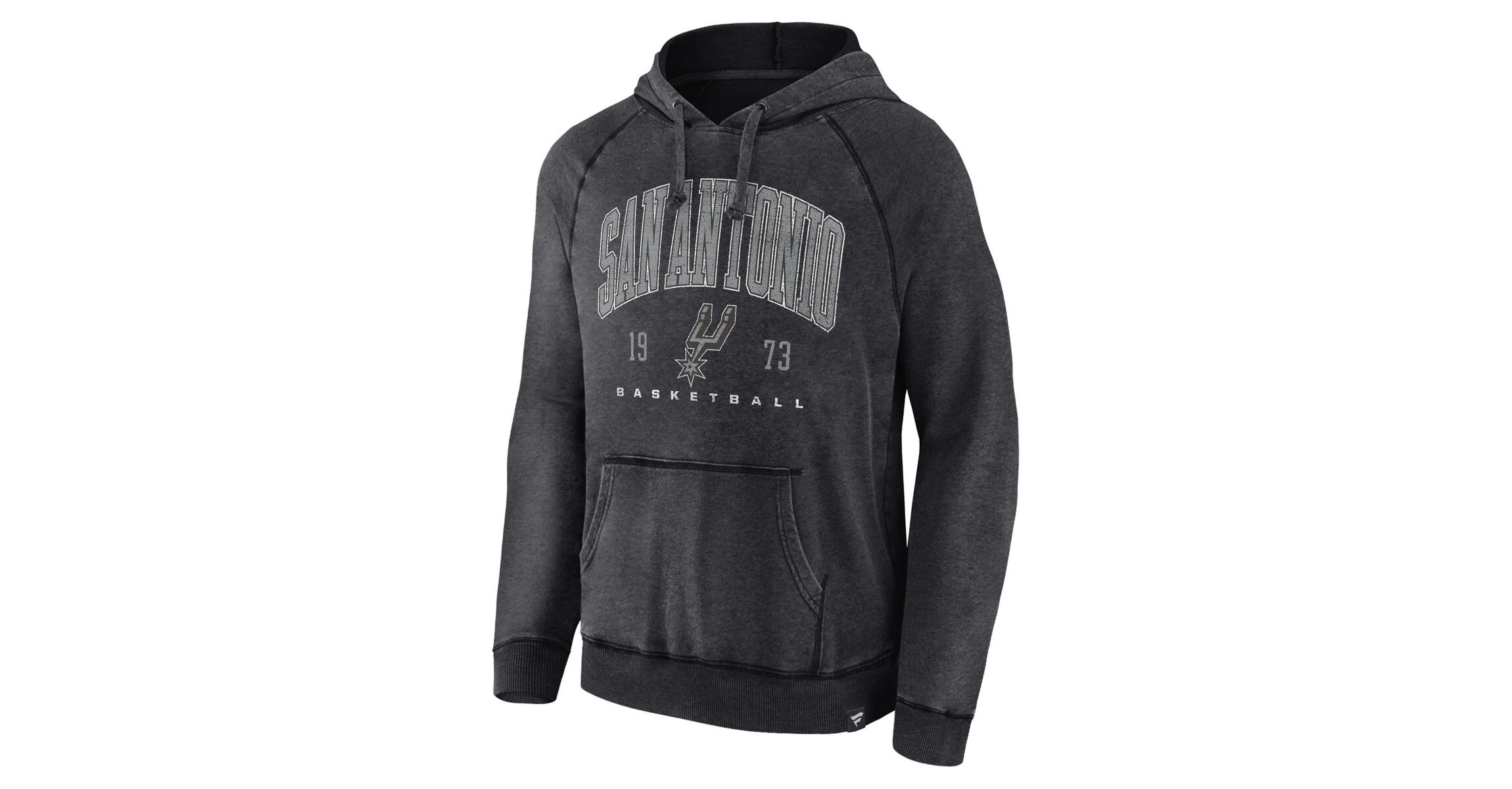 NBA Fanatics San Antonio Spurs Foul Trouble Snow Wash Raglan Pullover Hoodie