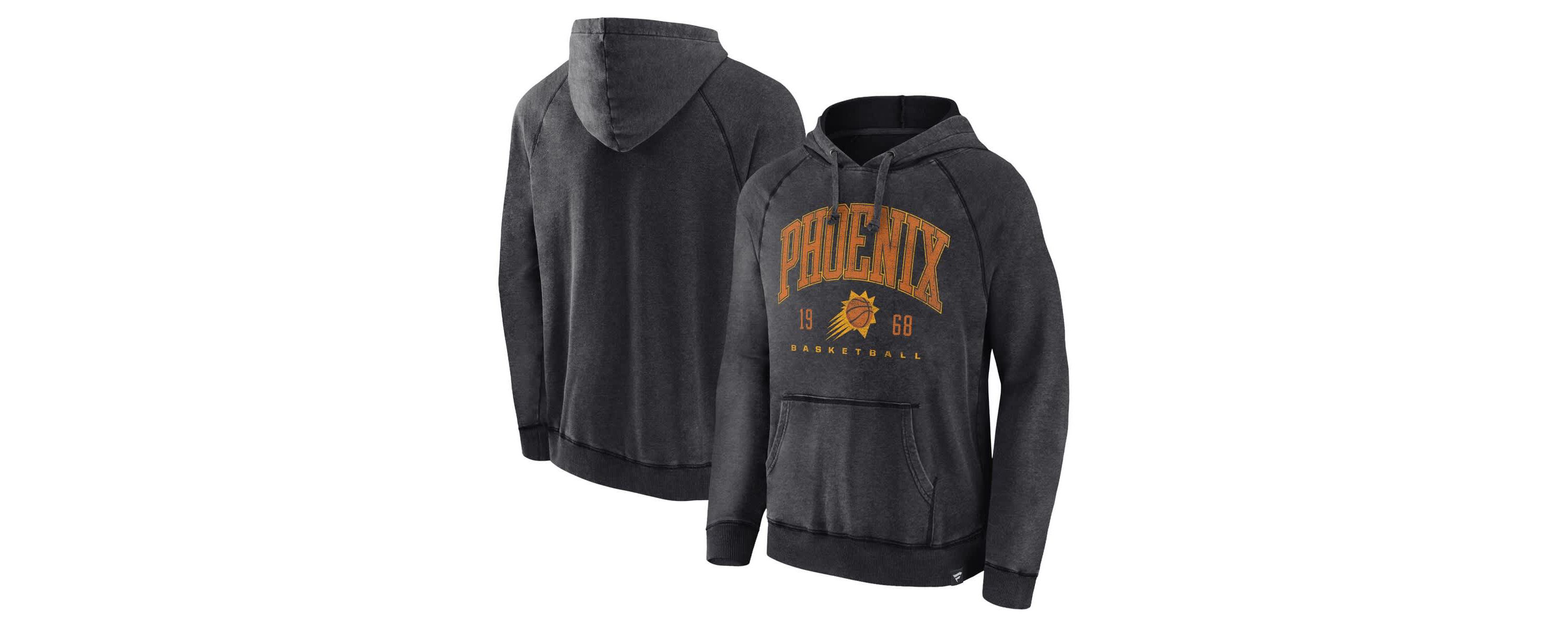 NBA Fanatics Phoenix Suns Foul Trouble Snow Wash Raglan Pullover Hoodie