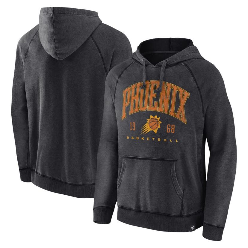 NBA Fanatics Phoenix Suns Foul Trouble Snow Wash Raglan Pullover Hoodie