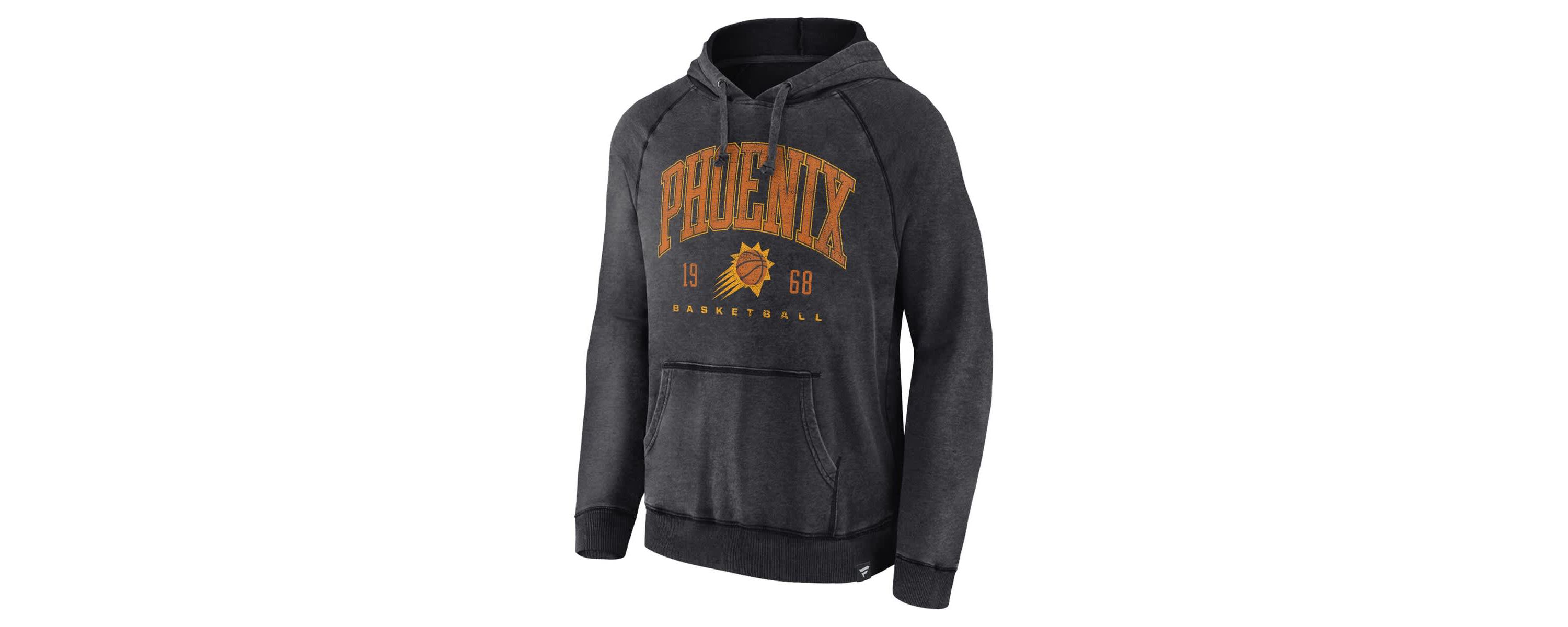NBA Fanatics Phoenix Suns Foul Trouble Snow Wash Raglan Pullover Hoodie