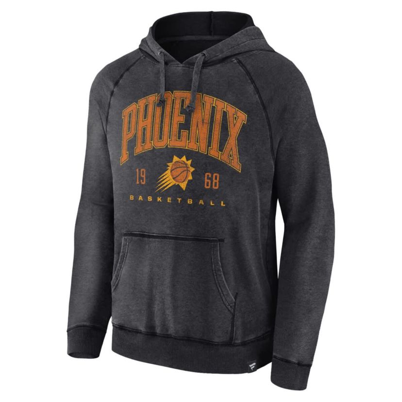NBA Fanatics Phoenix Suns Foul Trouble Snow Wash Raglan Pullover Hoodie