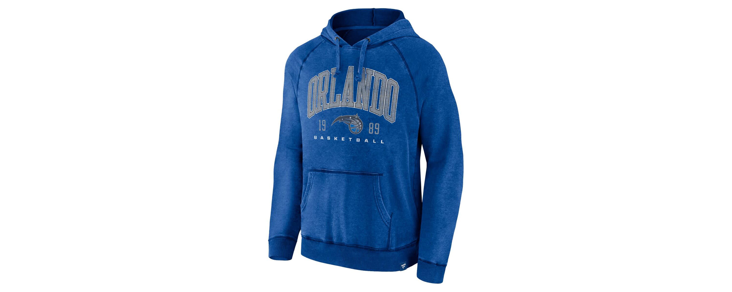 NBA Fanatics Orlando Magic Foul Trouble Snow Wash Raglan Pullover Hoodie