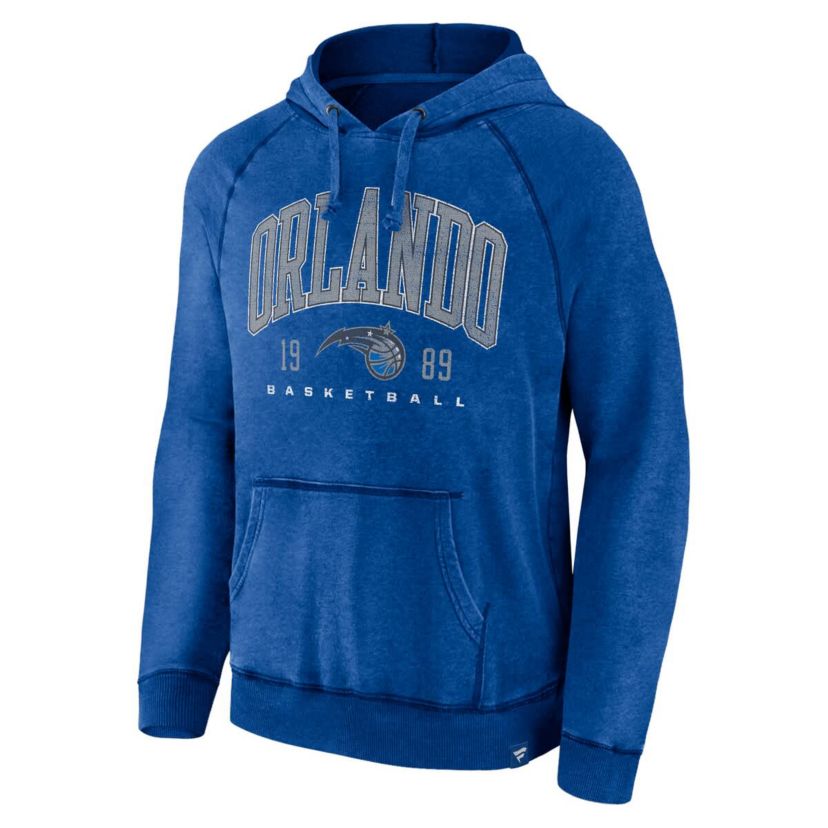 NBA Fanatics Orlando Magic Foul Trouble Snow Wash Raglan Pullover Hoodie