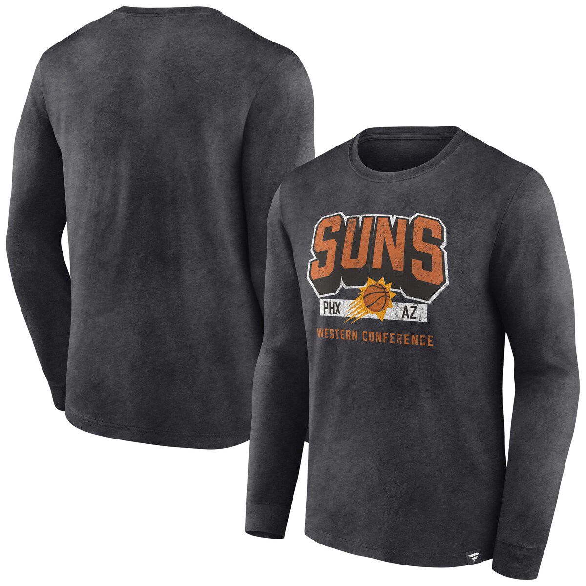 NBA Fanatics Phoenix Suns Front Court Press Snow Wash Long Sleeve T-Shirt