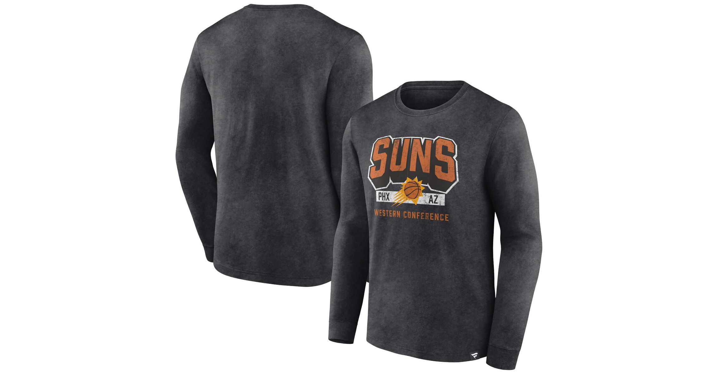 NBA Fanatics Phoenix Suns Front Court Press Snow Wash Long Sleeve T-Shirt
