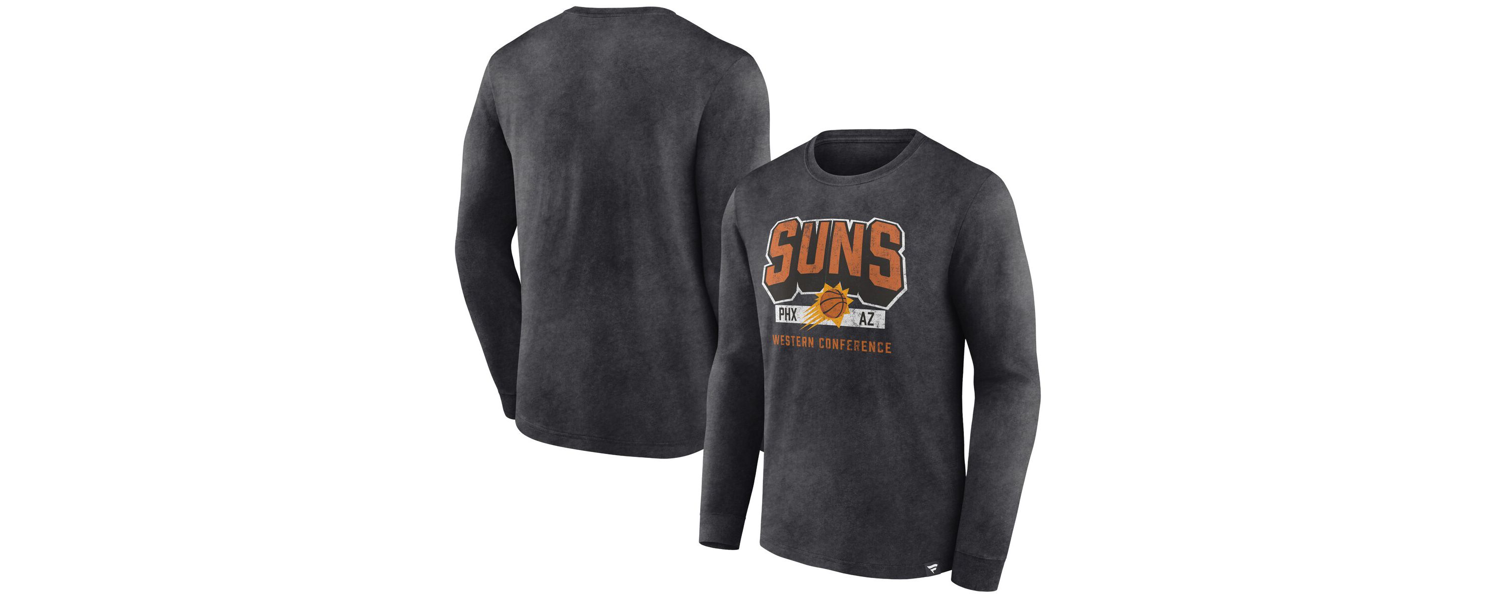NBA Fanatics Phoenix Suns Front Court Press Snow Wash Long Sleeve T-Shirt