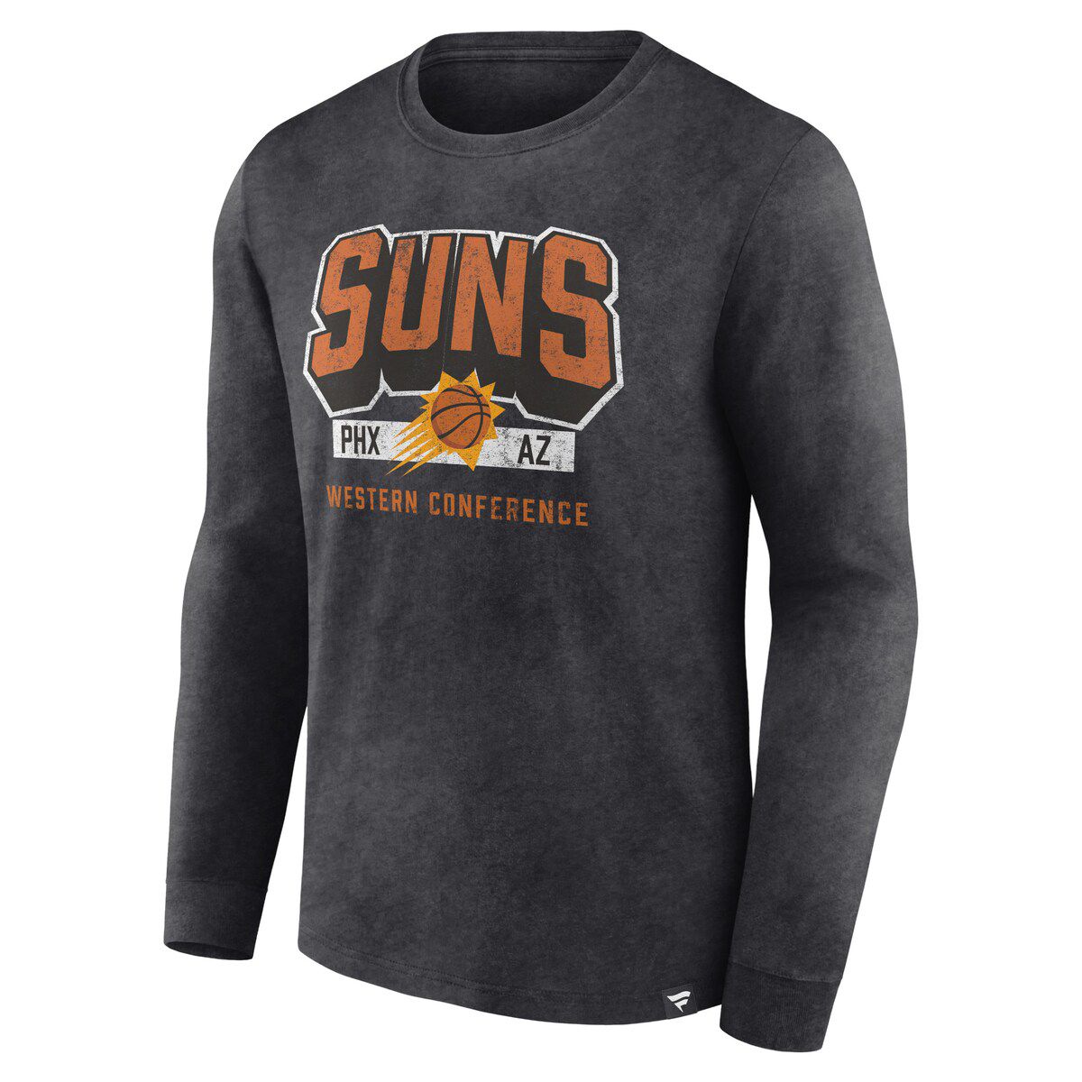 NBA Fanatics Phoenix Suns Front Court Press Snow Wash Long Sleeve T-Shirt