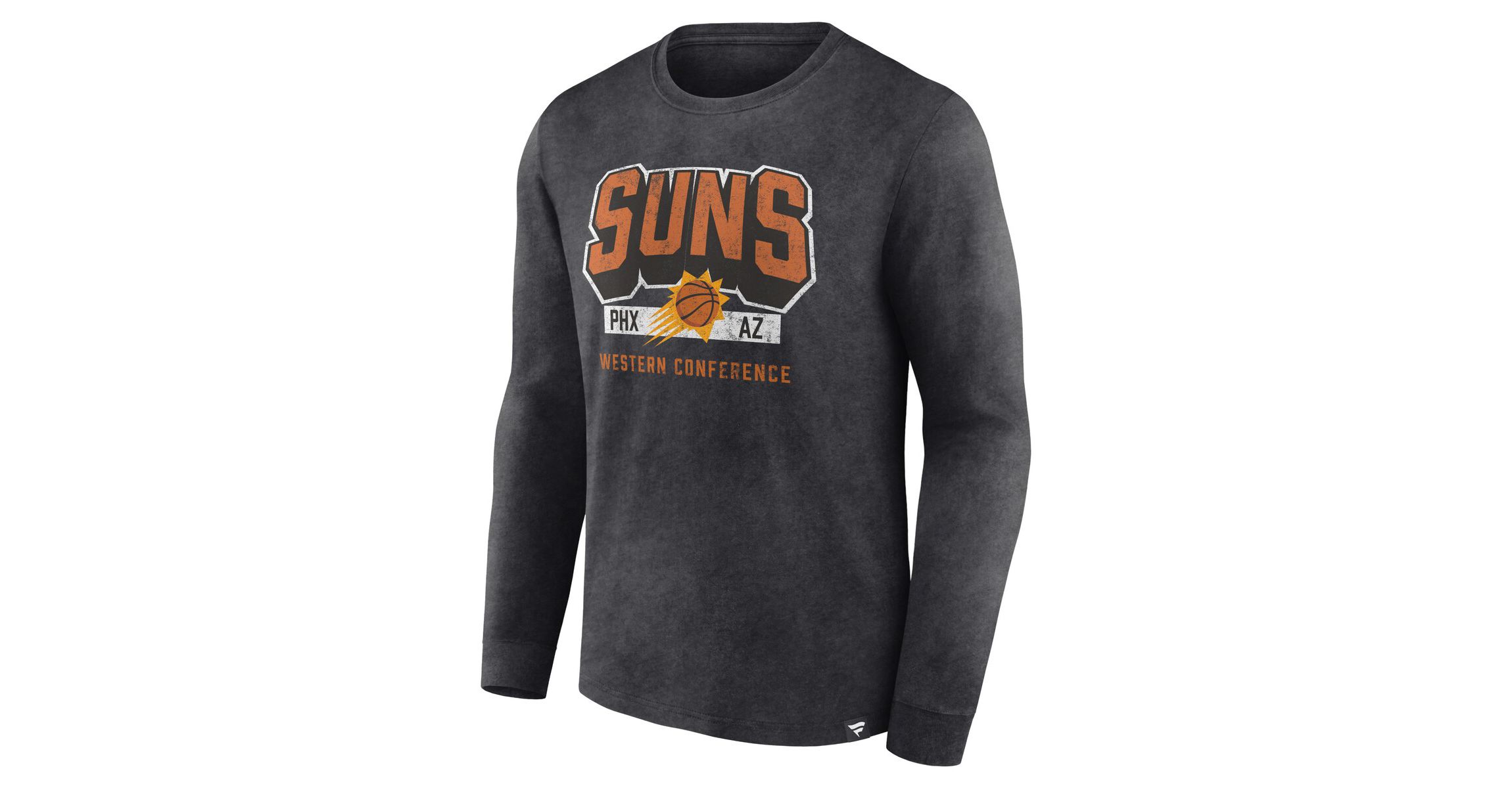 NBA Fanatics Phoenix Suns Front Court Press Snow Wash Long Sleeve T-Shirt